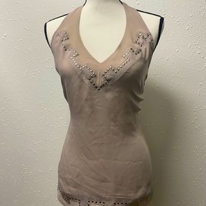 Beautiful T back blouse with metal detailing
